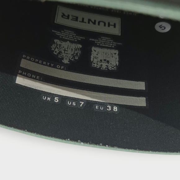 Hunter Women's Original Tall Hunter Pull On Green Rain Boots Size 7 - Picture 7 of 11